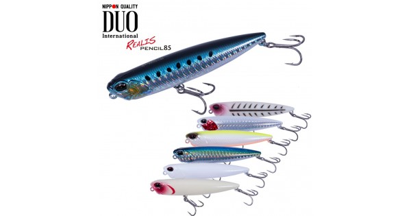Leurre Duo Realis Pencil 85 SW - Flottant Topwater - 85mm 10g - Pour Saumon